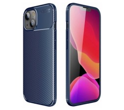 Slika 2 izdelka: Silikonski ovitek Carbon za iPhone 13 6.1 - moder