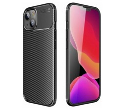 Slika 2 izdelka: Silikonski ovitek Carbon za iPhone 13 6.1 - črn