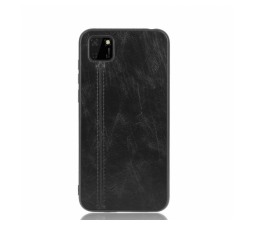 Slika izdelka: Silikonski ovitek EKO usnje za Huawei Y5p črn