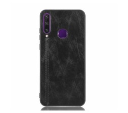 Slika izdelka: Silikonski ovitek EKO usnje za Huawei Y6p črn