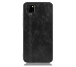 Slika 2 izdelka: Silikonski ovitek EKO usnje za Huawei Y5p črn