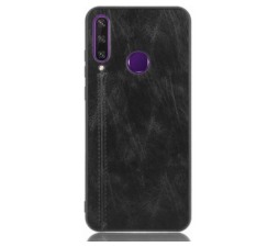 Slika 2 izdelka: Silikonski ovitek EKO usnje za Huawei Y6p črn