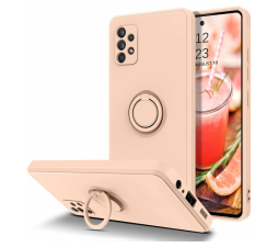 Slika izdelka: Silikonski ovitek Liquid Ring za Samsung Galaxy A04s / Samsung Galaxy A13 5G A136 - roza