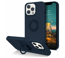 Slika izdelka: Silikonski ovitek Liquid Ring za iPhone 13 Pro Max - moder