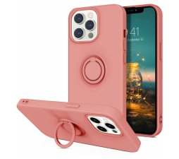 Slika izdelka: Silikonski ovitek Liquid Ring za iPhone 13 Pro Max - roza