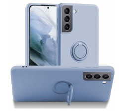 Slika izdelka: Silikonski ovitek Liquid Ring za Samsung Galaxy S22 Plus 5G - moder