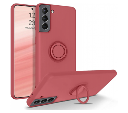 Slika izdelka: Silikonski ovitek Liquid Ring za Samsung Galaxy A52 A525 LTE / A52s A527 / A52 A526 5G - roza