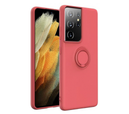 Slika izdelka: Silikonski ovitek Liquid Ring za Samsung Galaxy S22 Ultra 5G - pink