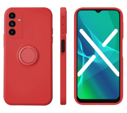 Slika izdelka: Silikonski ovitek Liquid Ring za Samsung Galaxy A52 A525 LTE /A52 A526 5G / A52s A527 - rdeč