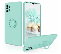 Slika izdelka: Silikonski ovitek Liquid Ring za Samsung Galaxy A52 A525 LTE /A52 A526 5G / A52s A527 - mint