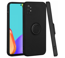 Slika izdelka: Silikonski ovitek Liquid Ring za Samsung Galaxy A04s / Samsung Galaxy A13 5G A136 - črn