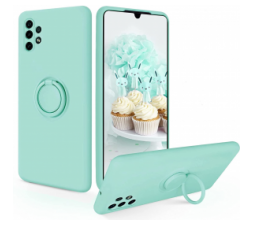 Slika 2 izdelka: Silikonski ovitek Liquid Ring za Samsung Galaxy A04s / Samsung Galaxy A13 5G A136 - mint