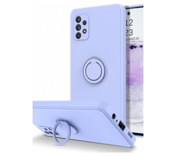 Slika 2 izdelka: Silikonski ovitek Liquid Ring za Samsung Galaxy A13 LTE A135 - moder