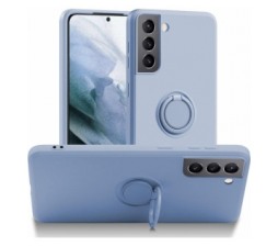 Slika 2 izdelka: Silikonski ovitek Liquid Ring za Samsung Galaxy S22 Plus 5G - moder