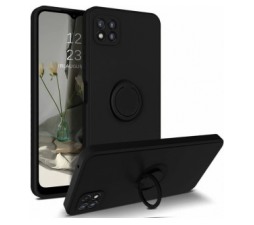 Slika 2 izdelka: Silikonski ovitek Liquid Ring za Xiaomi Redmi 9C - črn