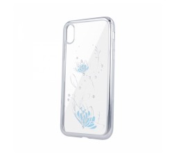 Slika izdelka: Silikonski ovitek Lotus z okvirjem za iPhone 11 Pro Max - srebrn