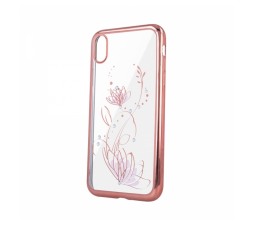 Slika izdelka: Silikonski ovitek Lotus z okvirjem za Huawei P30 Lite - pink