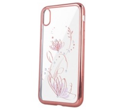 Slika 2 izdelka: Silikonski ovitek Lotus z okvirjem za Huawei P30 Lite - pink