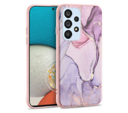 Slika izdelka: Silikonski ovitek Marble za Samsung Galaxy A53 - roza