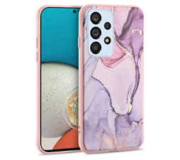 Slika 2 izdelka: Silikonski ovitek Marble za Samsung Galaxy A53 - roza