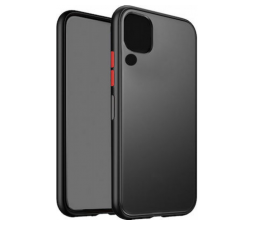 Slika izdelka: Silikonski ovitek s trdim zadnjim delom za Samsung Galaxy A23 - črn