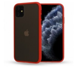Slika 2 izdelka: Silikonski ovitek s trdim zadnjim delom za Xiaomi Redmi 10T in 10T Pro  - rdeč