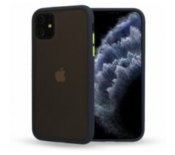 Slika 2 izdelka: Silikonski ovitek s trdim zadnjim delom za iPhone 12 mini  - moder