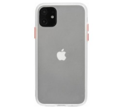 Slika 2 izdelka: Silikonski ovitek s trdim zadnjim delom za iPhone 12 mini  - prozoren