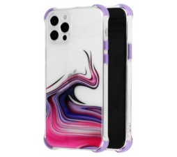 Slika 2 izdelka: Silikonski ovitek SHOCK Abstract za Xiaomi Mi 11i / Poco F3 - vijola