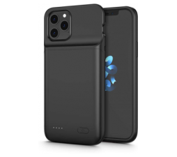 Slika 2 izdelka: Silikonski ovitek Tech Power za iPhone 12 Pro / iPhone 12 z baterijo 4800 mAh - črn
