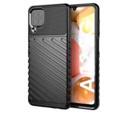 Slika 2 izdelka: Silikonski ovitek Tunder Armor za Samsung Galaxy A12 A125 - črn
