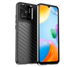 Slika 2 izdelka: Silikonski ovitek Tunder Armor za Xiaomi Redmi 10C - črn
