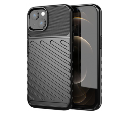 Slika 2 izdelka: Silikonski ovitek Tunder Armor za iPhone 14 6.1 - črn