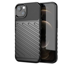 Slika 2 izdelka: Silikonski ovitek Tunder Armor za iPhone 13 6.1 - črn