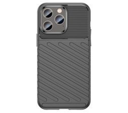 Slika 2 izdelka: Silikonski ovitek Tunder Armor za iPhone 14 Pro Max - črn