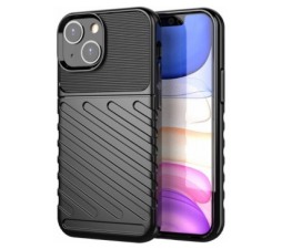 Slika 2 izdelka: Silikonski ovitek Tunder Armor za iPhone 13 Mini - črn