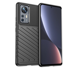 Slika 2 izdelka: Silikonski ovitek Tunder Armor za Xiaomi 12 - črn