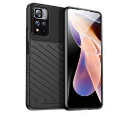 Slika 2 izdelka: Silikonski ovitek Tunder Armor za Xiaomi Redmi Note 11 Pro / 11 Pro Plus - črn
