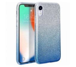 Slika izdelka: Silikonski ovitek z bleščicami Bling 2v1 za Samsung Galaxy A22 A226 5G srebro moder