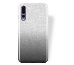 Slika izdelka: Silikonski ovitek z bleščicami Bling 2v1 za iPhone 13 Pro - srebrno siv