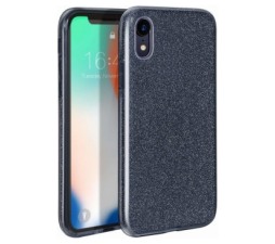 Slika 2 izdelka: Silikonski ovitek z bleščicami Bling za Huawei P Smart Z / Huawei Y9 Prime 2019 črn s srebrnimi bleščicami