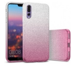 Slika 2 izdelka: Silikonski ovitek z bleščicami Bling 2v1 za Xiaomi A1 ali 5X - srebrno pink