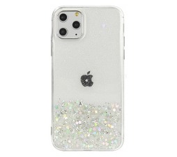 Slika izdelka: Silikonski ovitek z bleščicami SPARKLE za iPhone 12 Pro Max - prozoren