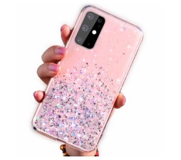 Slika izdelka: Silikonski ovitek z bleščicami SPARKLE za Samsung Galaxy A12 A125 - roza