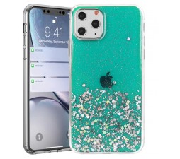 Slika izdelka: Silikonski ovitek z bleščicami SPARKLE za Samsung Galaxy A03s A037 - zelen