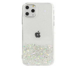 Slika 2 izdelka: Silikonski ovitek z bleščicami SPARKLE za iPhone 11 Pro - prozoren