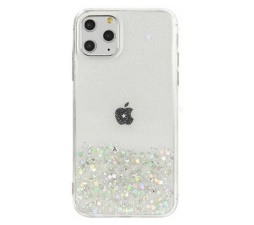 Slika 2 izdelka: Silikonski ovitek z bleščicami SPARKLE za iPhone 12 Pro Max - prozoren