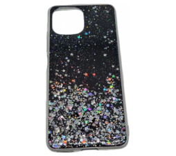 Slika 2 izdelka: Silikonski ovitek z bleščicami SPARKLE za Samsung Galaxy A33 5G A336 - črn