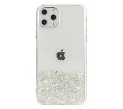 Slika 2 izdelka: Silikonski ovitek z bleščicami SPARKLE za Samsung Galaxy S21 Plus G996 - prozoren