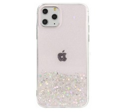 Slika 2 izdelka: Silikonski ovitek z bleščicami SPARKLE za Samsung Galaxy A02s A025 - prozorno roza